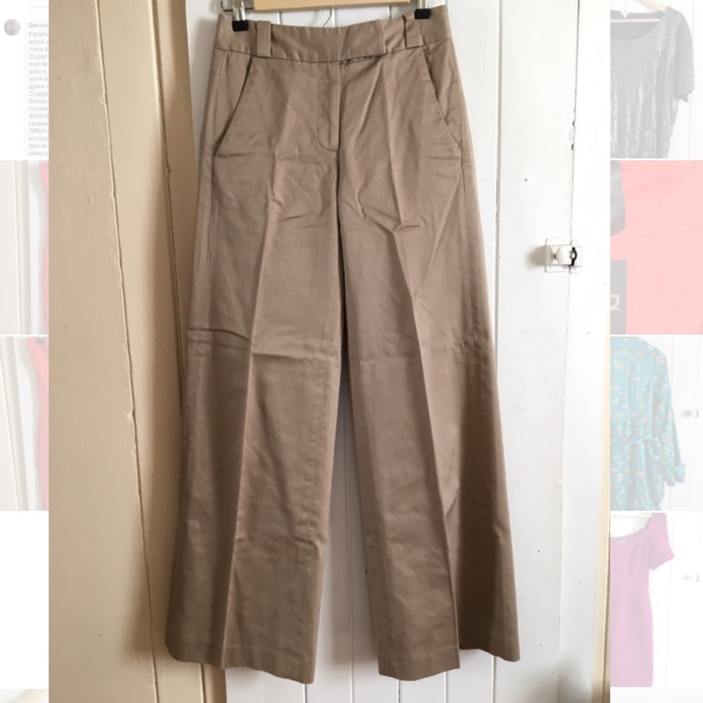 French Connection beige culottes, dress pants